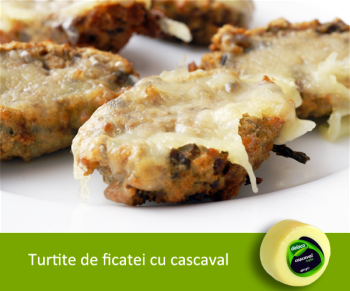 Turtite de ficatei cu cascaval