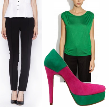 pantaloni negri conici nissa