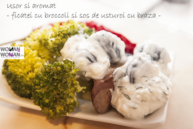 ficatei cu broccoli si sos de usturoi