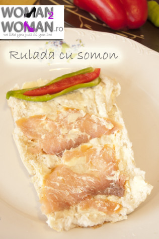 Rulada cu somon afumat nerulata