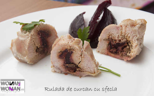 rulada curcan cu sfecla