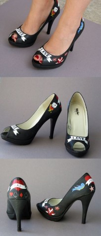 Roxana Cernea - pantofi pictati Roxana Cernea - Pictez Pereti