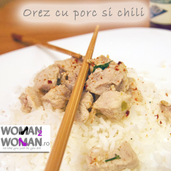 orez cu porc si chili
