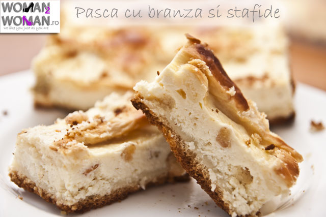 pasca cu branza si stafide