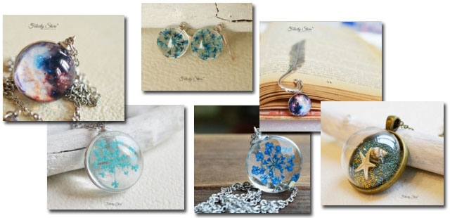 bijuterii albastre, acvatic si univers