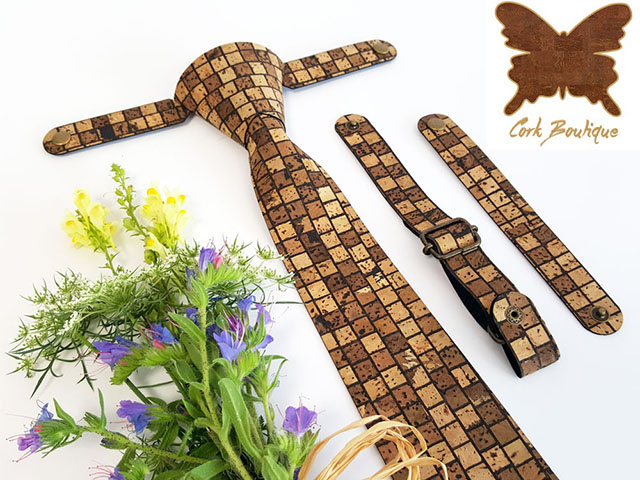De ce sa alegem cravatele din piele vegetala de pluta cork boutique